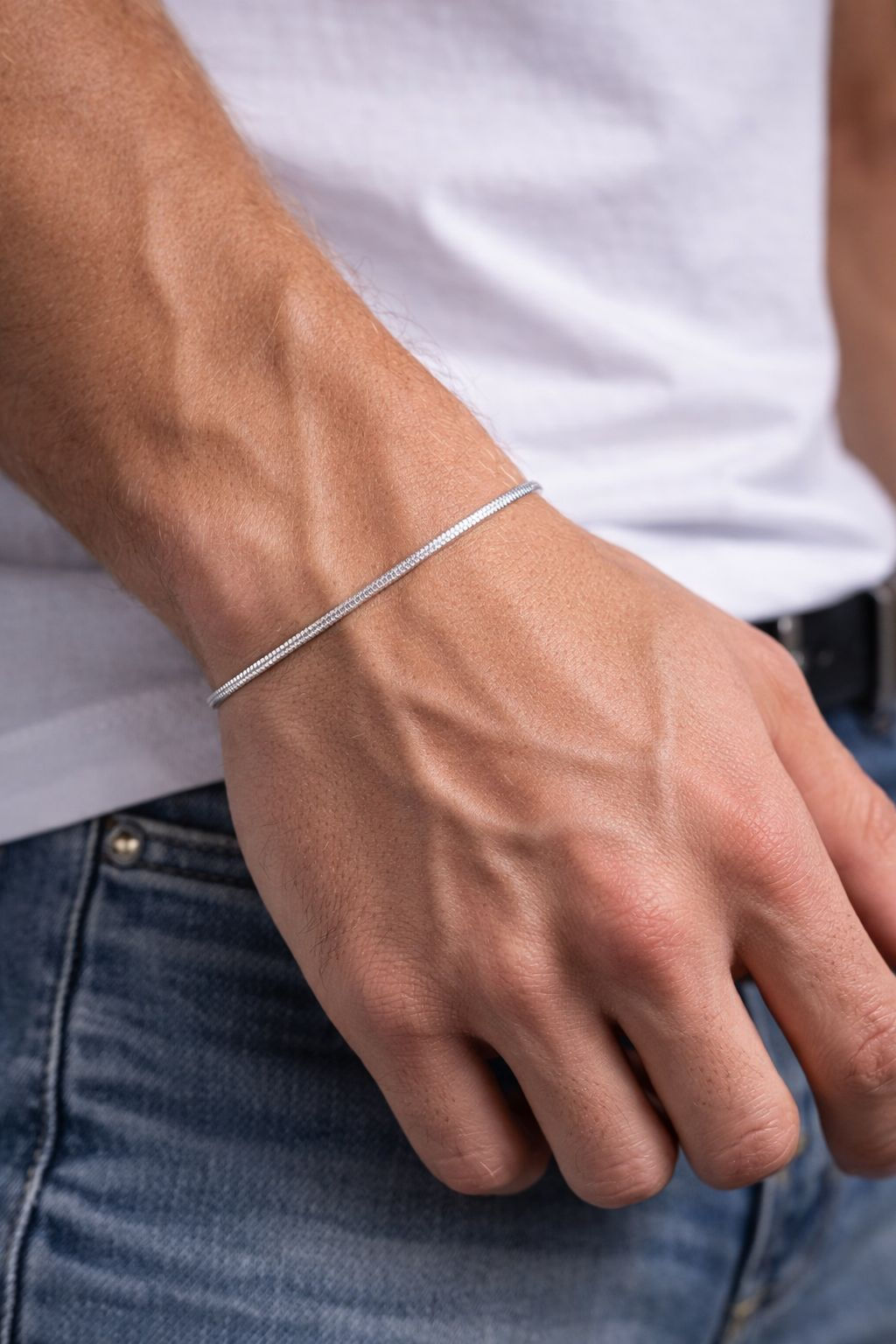 Yılan (Snake) Model Gümüş Bileklik