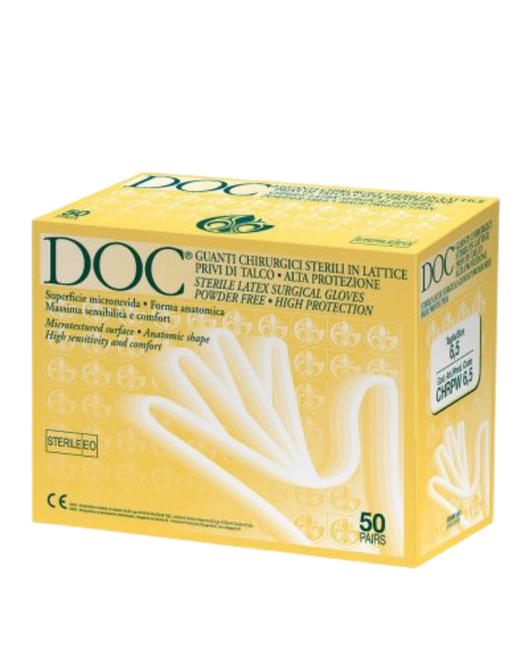 Gants stériles en latex sans poudre - DOC