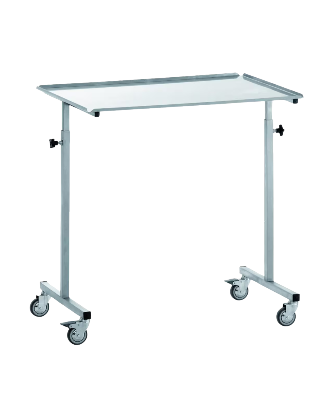 Table Pont en acier inoxydable sur roulettes