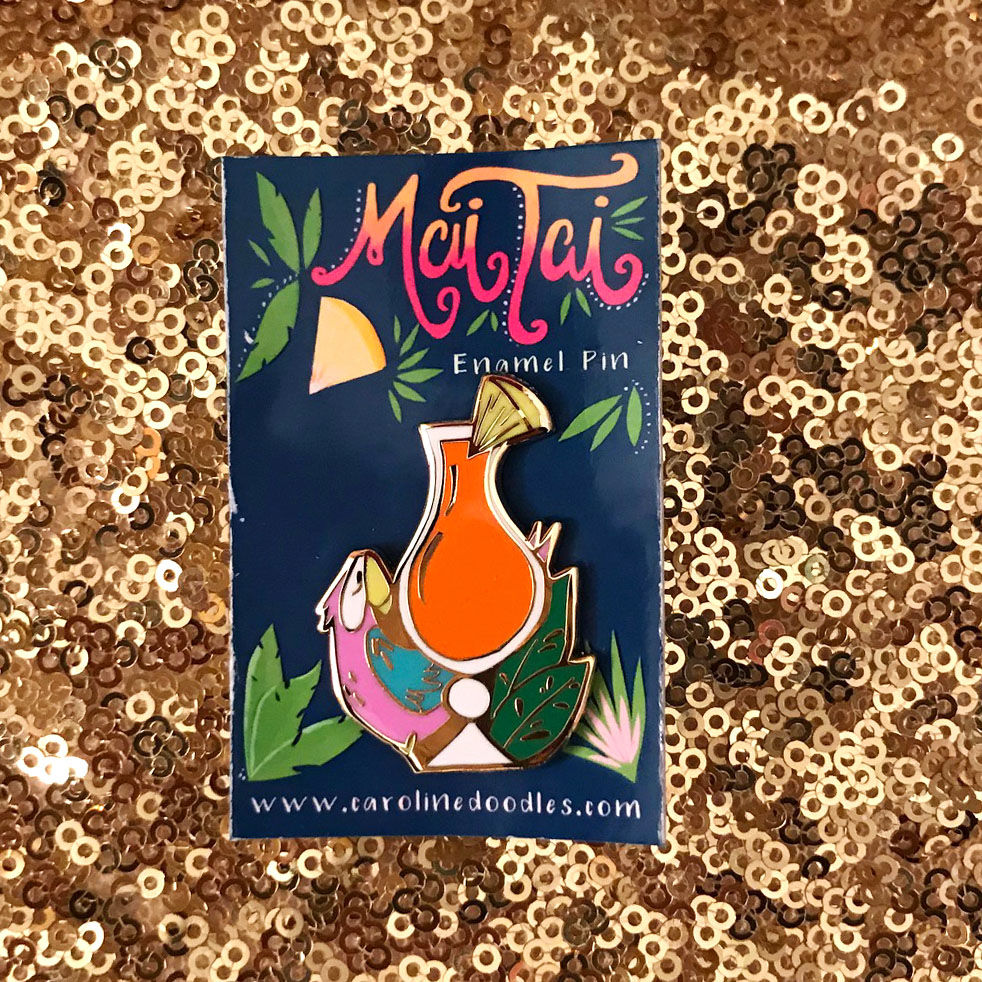 Mai Tai Enamel Pin