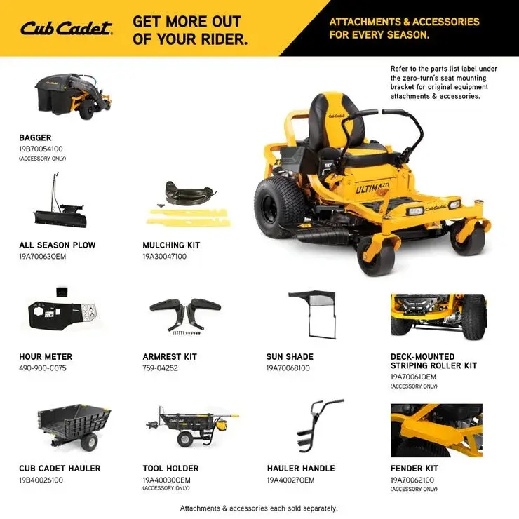 Cub Cadey Ultima ZT1 46 Zeri-Turn Mower - Cub Cadet