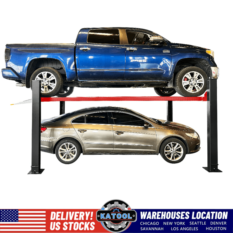 Thumbnail: Katool 4H950 9,500lbs Heavy Duty 4 Post Parking Car lift