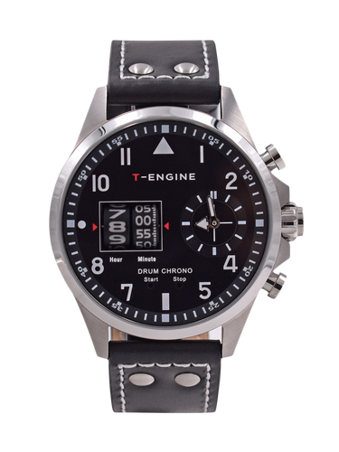 Buy Maneuver With Leather Strap Watch Online T-ENGINE
