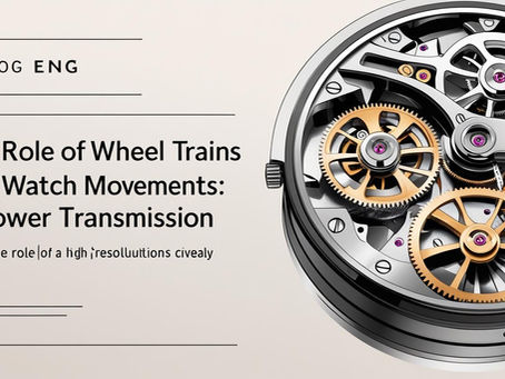BLOG ENG The Role of Wheel Trains in Watch Movements Power Transmission The role of a highresolution clewaly Image of a watch movement with gears
