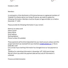 Christmas Bonus Notice