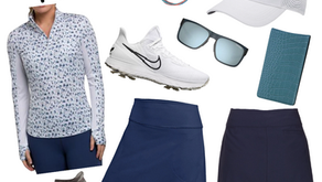 Navy Performance Look: Zip Mock + Skort Outfit Formula