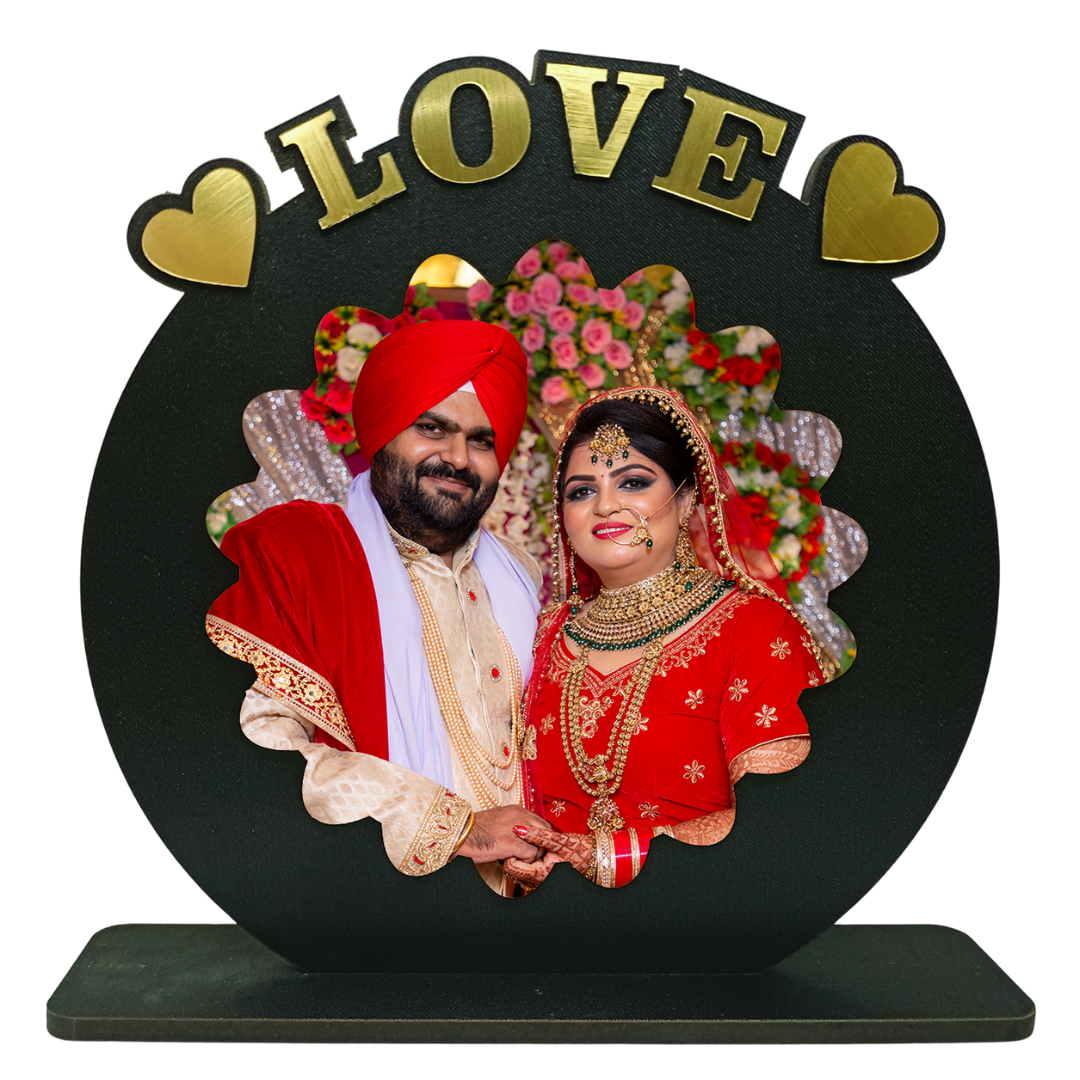 Customized Wooden Love Photo Frame