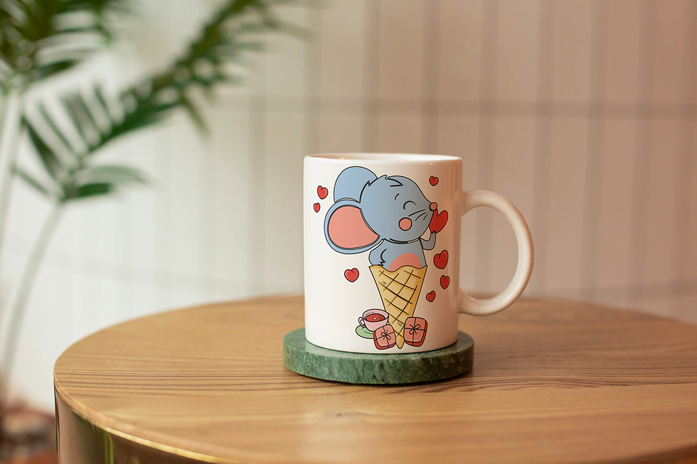 Happy Goods Rat Ceramic Coffee Mug