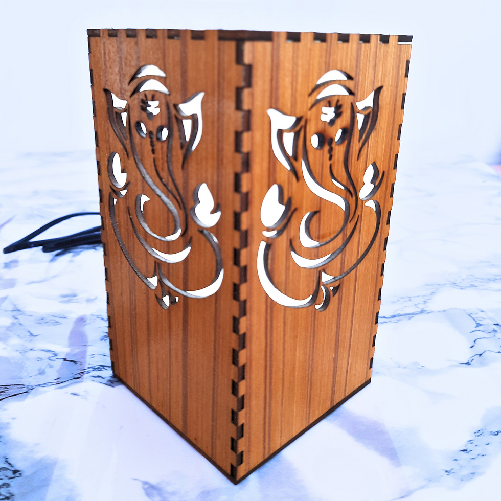 Thumbnail: Happy Goods Wooden Ganpati Ji Lamp