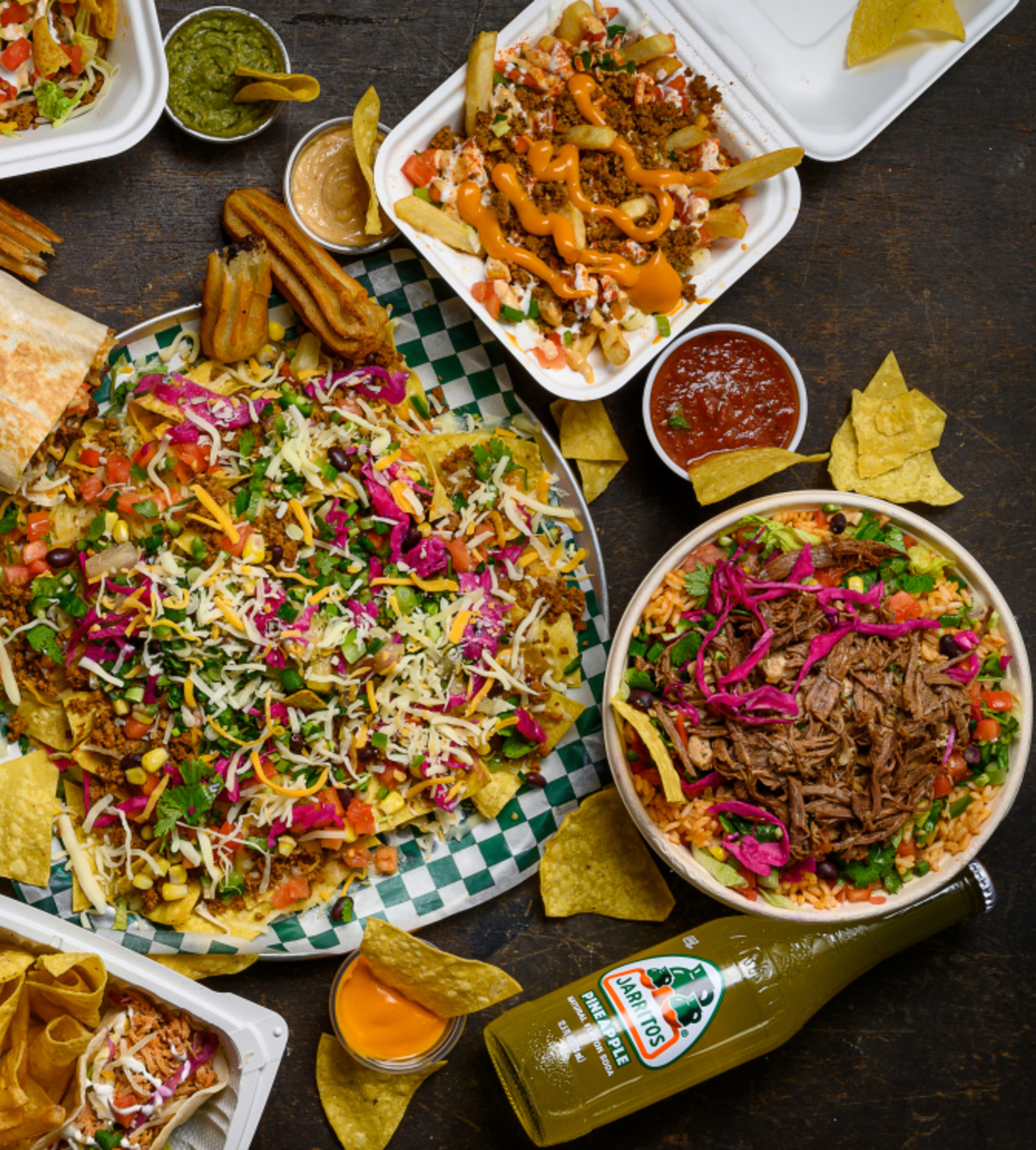 Arranged Food and Objects