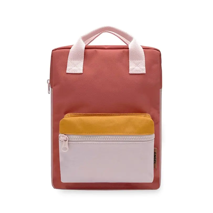 Rucksack Vintage Pink aus der Colorblock-Serie – Umweltfreundlich, robust und perfekt für Kindergarten, Schule, Ausflüge