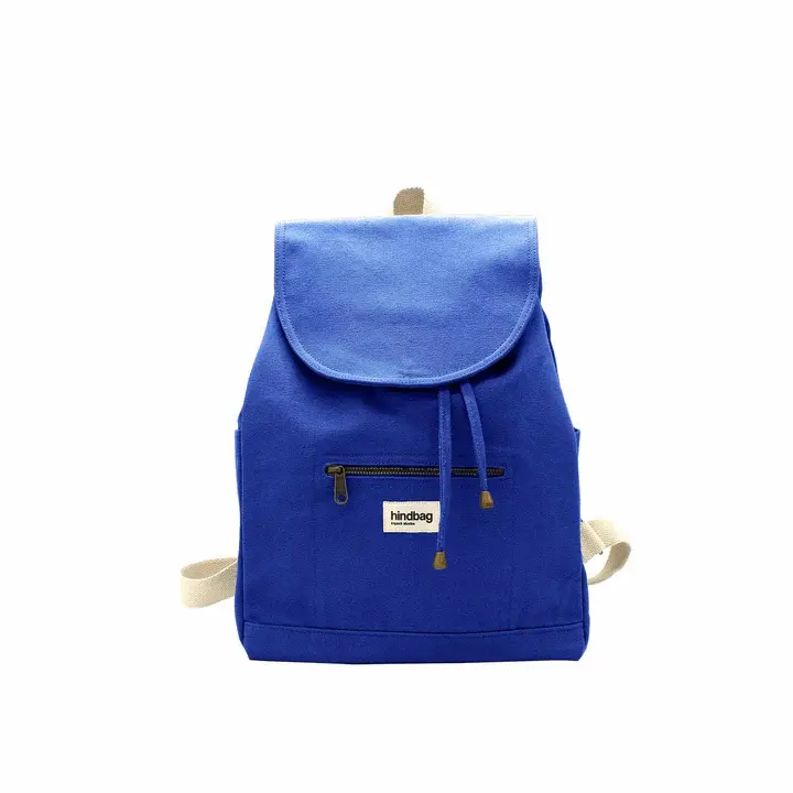 Rucksack Mini Eliot, blau, aus Bio-Baumwolle von hindbag – Nachhaltig, ethisch hergestellt und perfekt für Stadt und Natur.