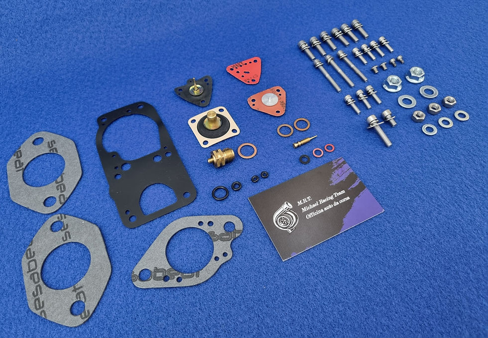 Miniatura: Kit intermedio revisione + viti Acciaio Inox carburatore Solex 32 DIS