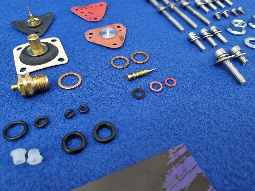 Miniatura: Kit completo revisione + viti Acciaio Inox carburatore Solex 32 DIS