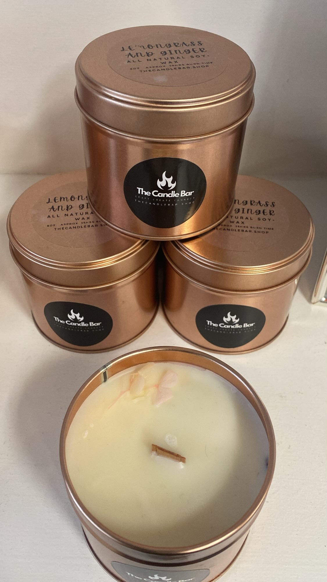 Lemongrass and Ginger 6oz Soy Wax