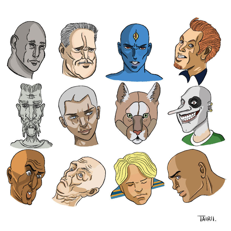 CHARACTER HEAD LINEUP