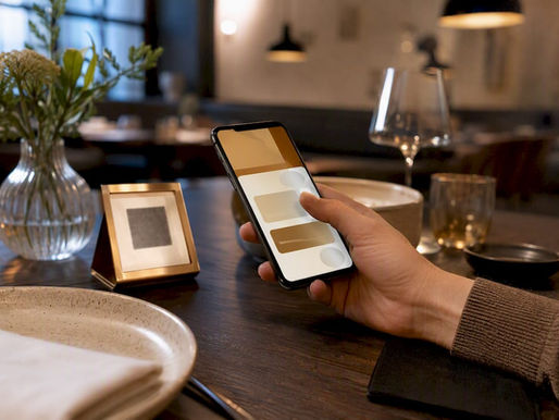 Guest using restaurant QR social login
