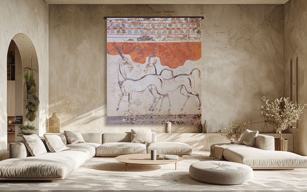 Miniaturbild: Minoisch, Antilopenfresko