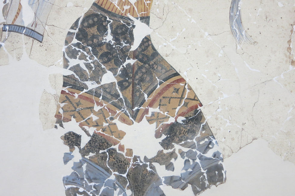 Miniaturbild: minoan fresco, akrotiri, minoisches Fresko, frau