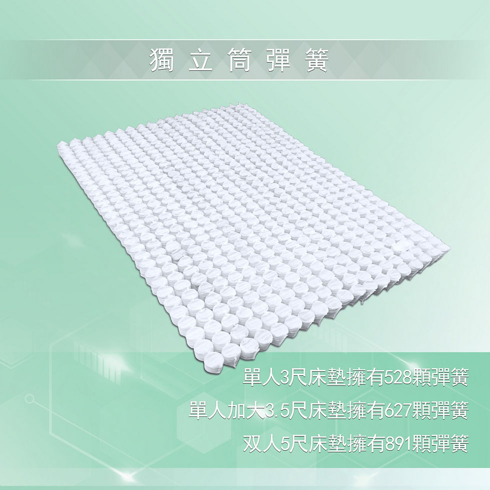 縮圖：斯里蘭卡天然乳膠獨立筒床墊19cm (稍軟) 拉鍊床墊套 天絲布 台灣獨家直營床墊工廠