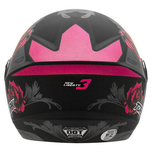 Miniatura: Capacete New Liberty 3 Flowers Fosco
