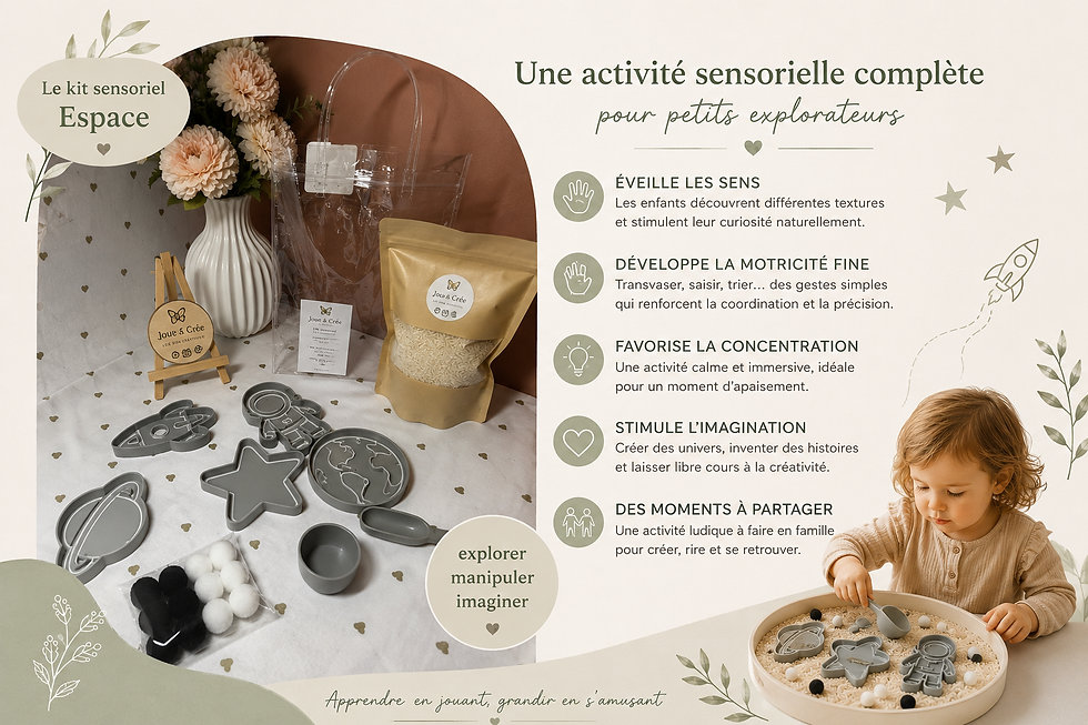 Activité sensorielle « Espace » : explorer, manipuler et apprendre en s’amusant