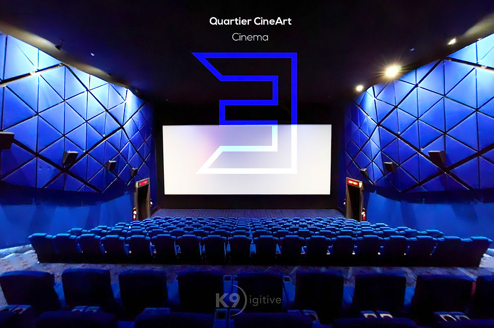 บรรยากาศภายในโรงภาพยนตร์ที่ 3 ควอเทียร์ ซีเนอาร์ต (Quartier CineArt)