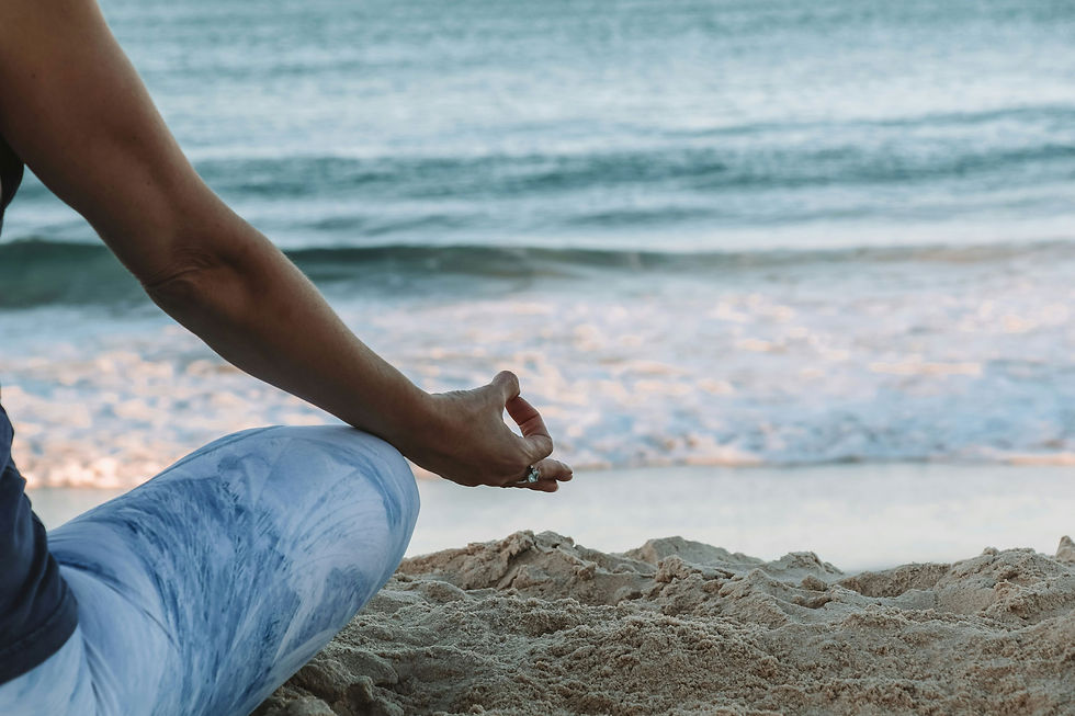 Beach yoga