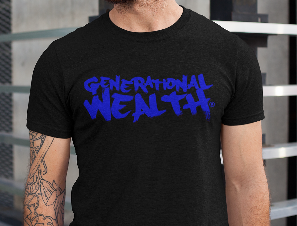 GENERATIONAL WEALTH GRAFFITI BLUE