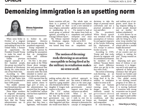 (Spartan Daily) Demonizing Immigration is an Upsetting Norm