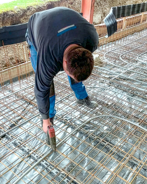 Fussbodenheizung Installation