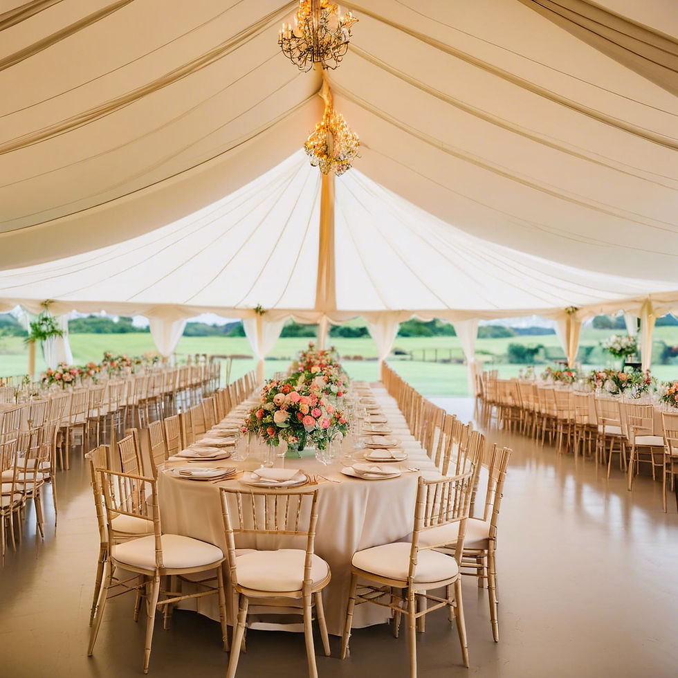 wedding marquee decor