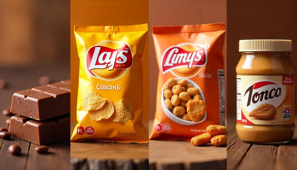 various food packaging product