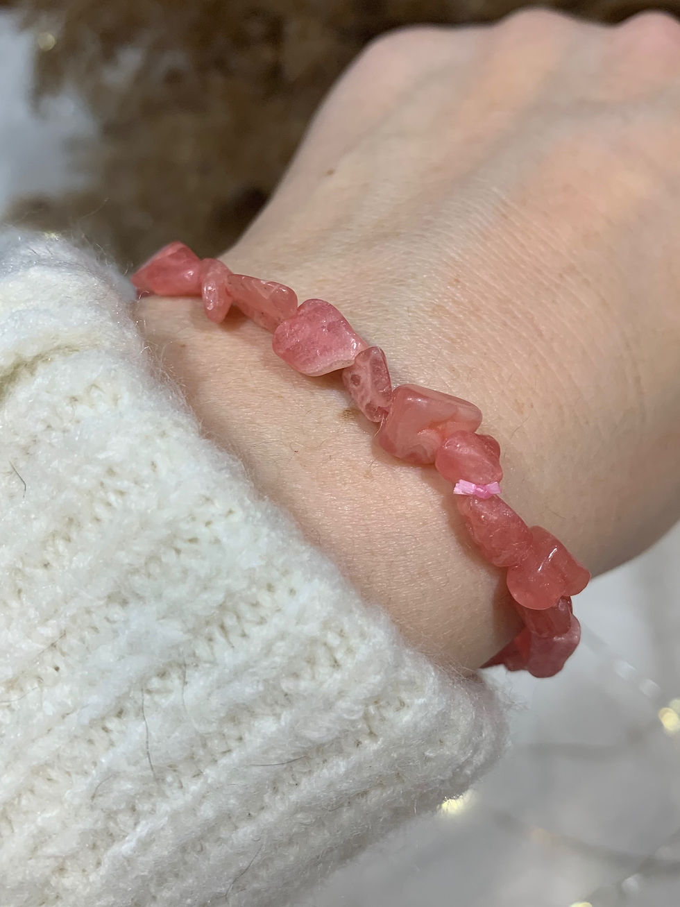 Miniature :  Bracelet Pierre Roulée Rhodonite