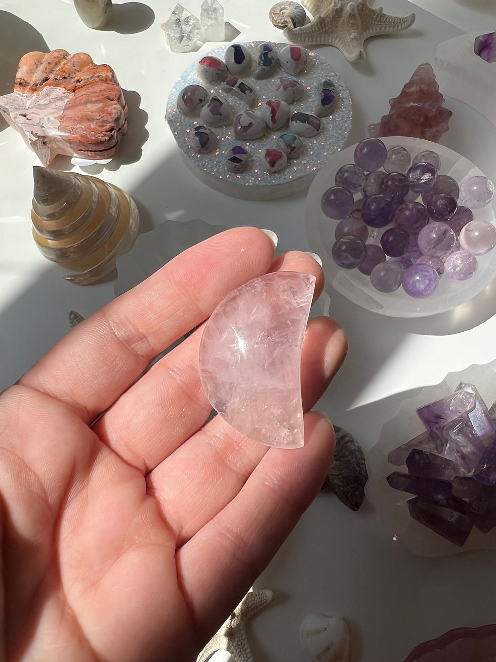 Miniature : Lune Quartz Rose 