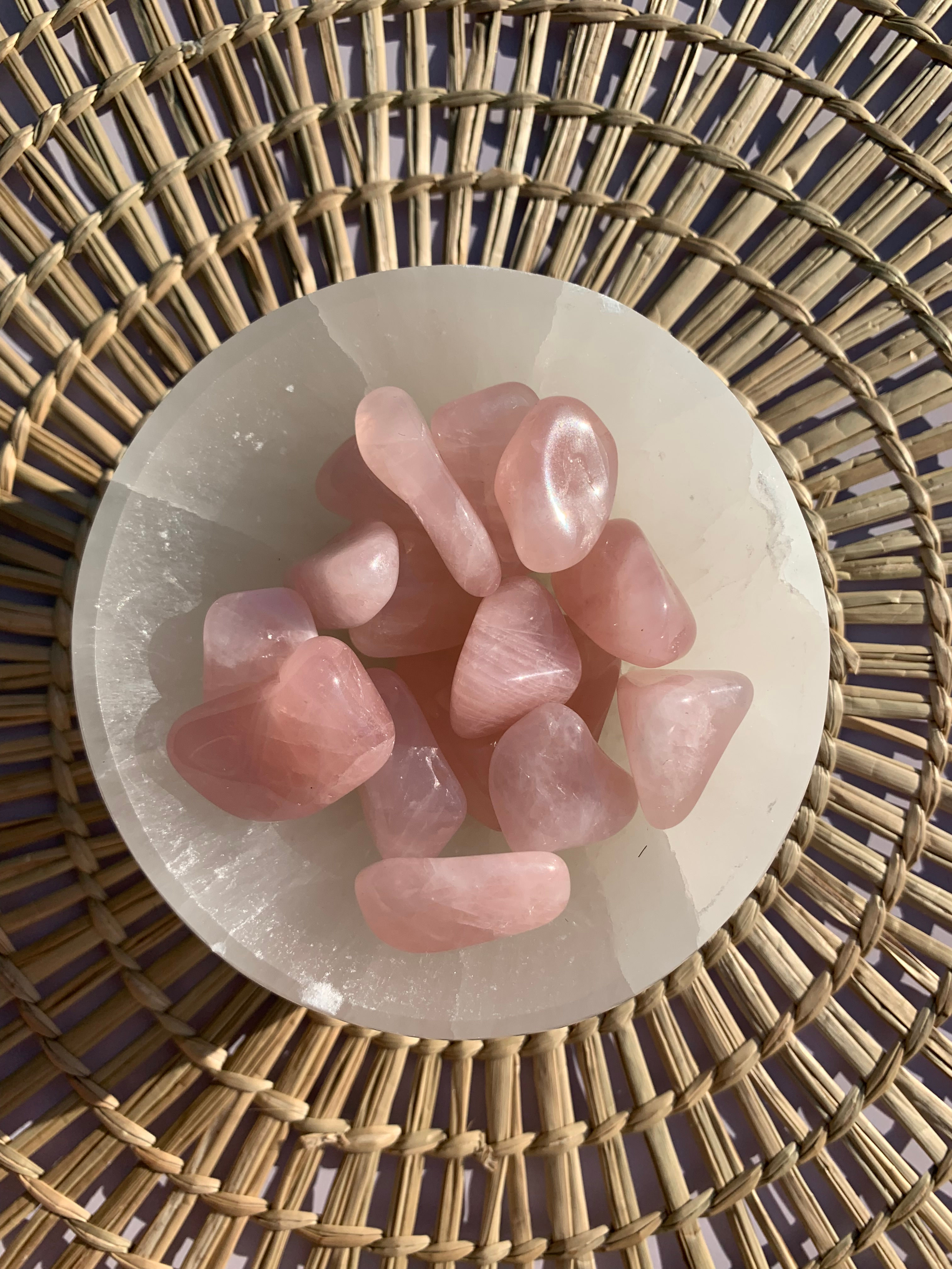 Pierre Roulée Quartz Rose