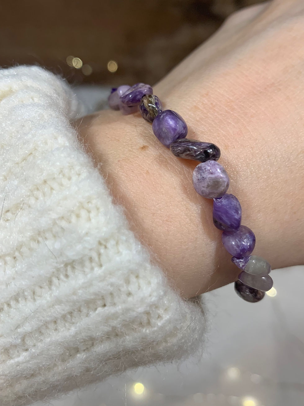 Miniature : Bracelet Pierre Roulée Charoïte