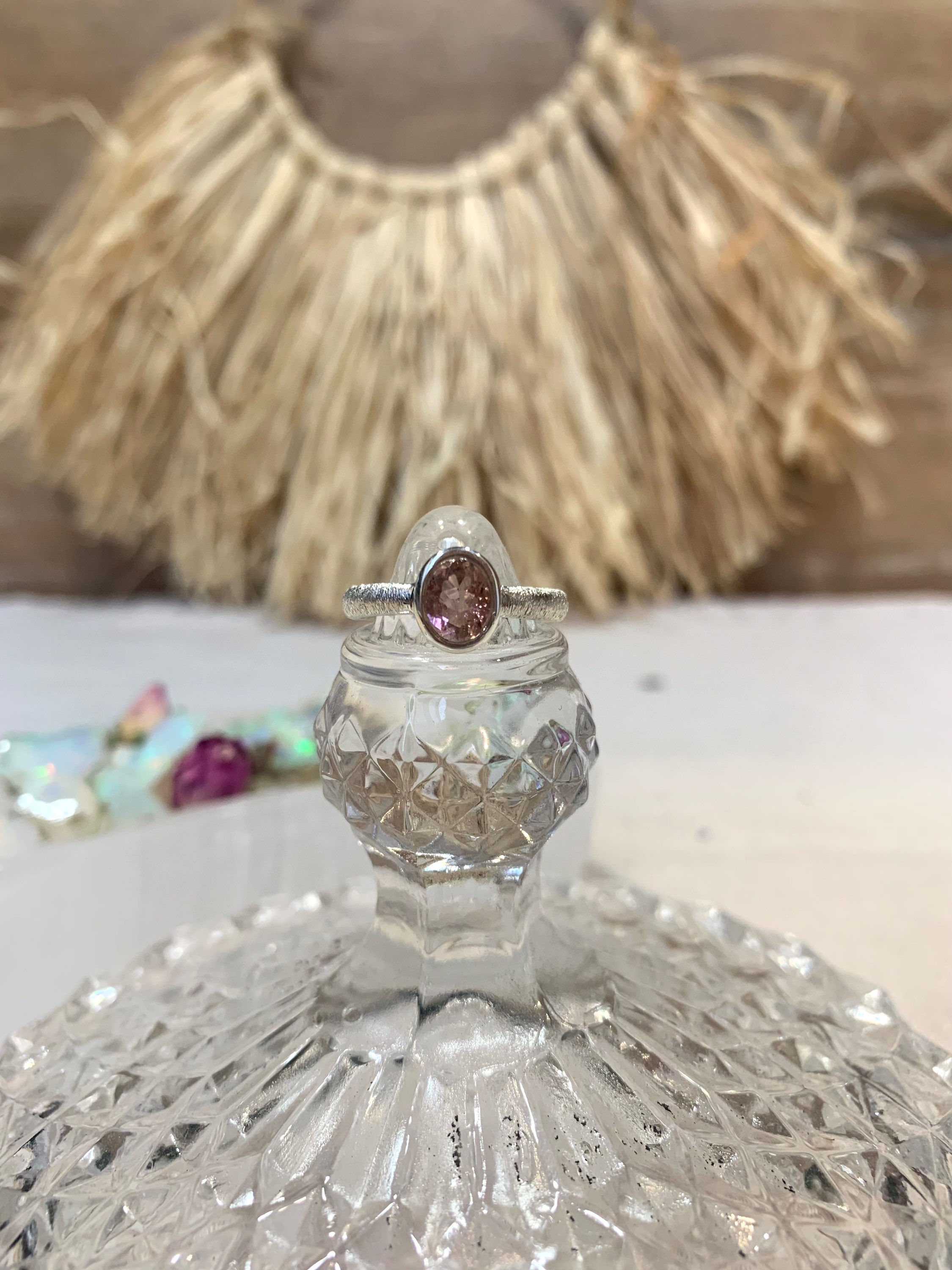Bague Tourmaline & Argent T54