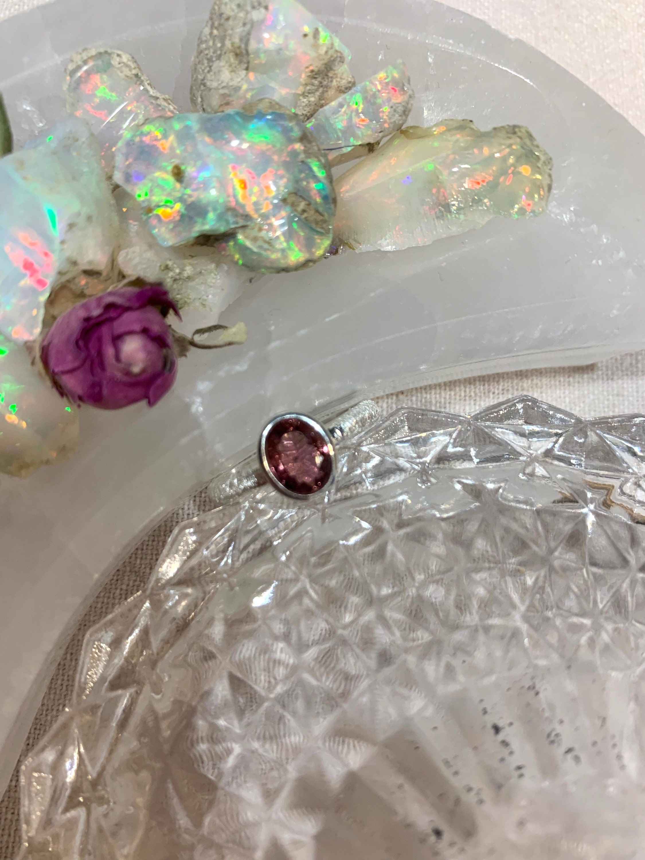 Bague Tourmaline & Argent T56