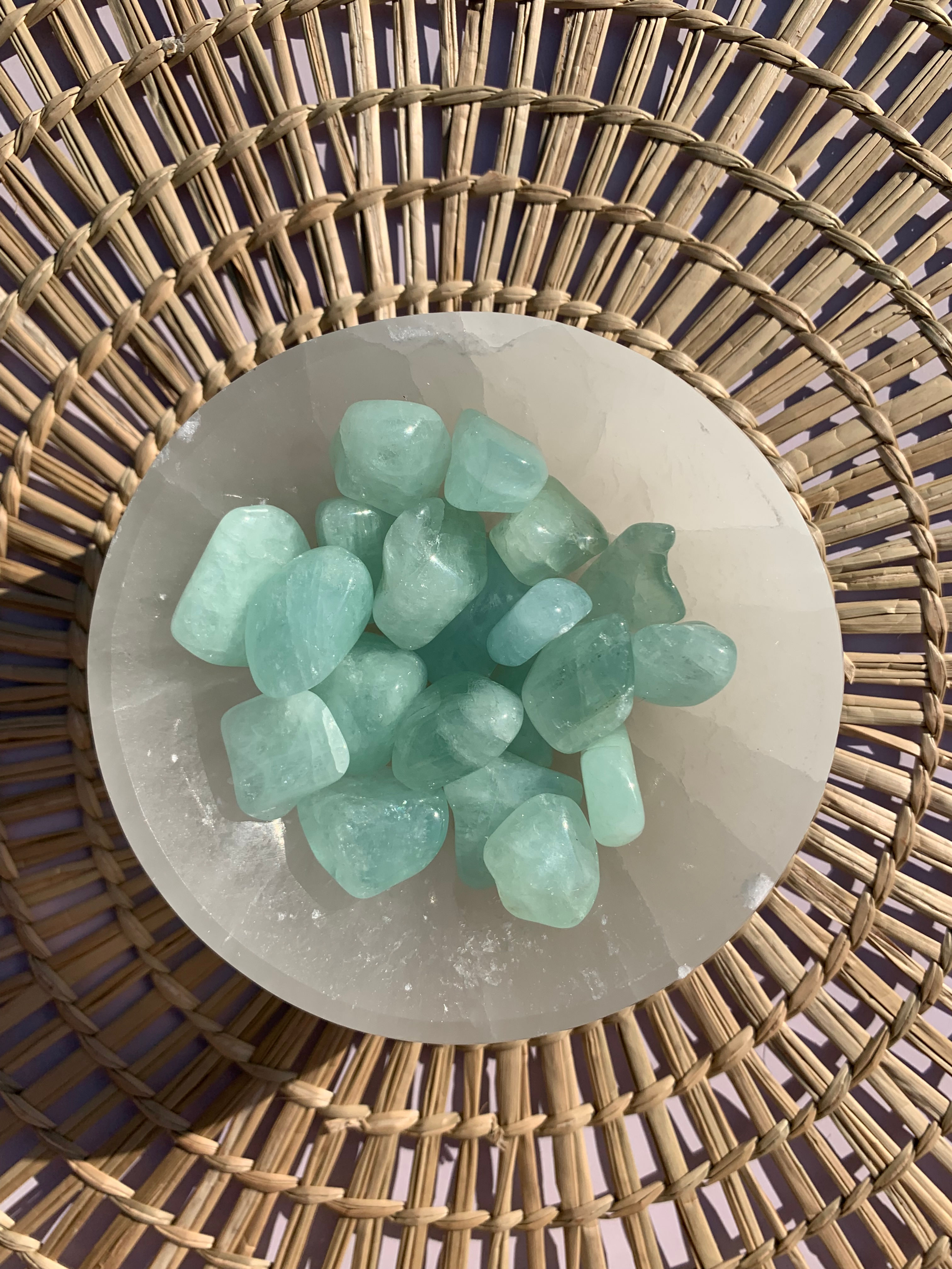 Pierre Roulée Aigue Marine