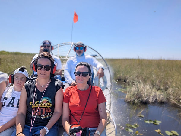 famille lors d'une excursion Dans les everglades avec VISITE de Miami