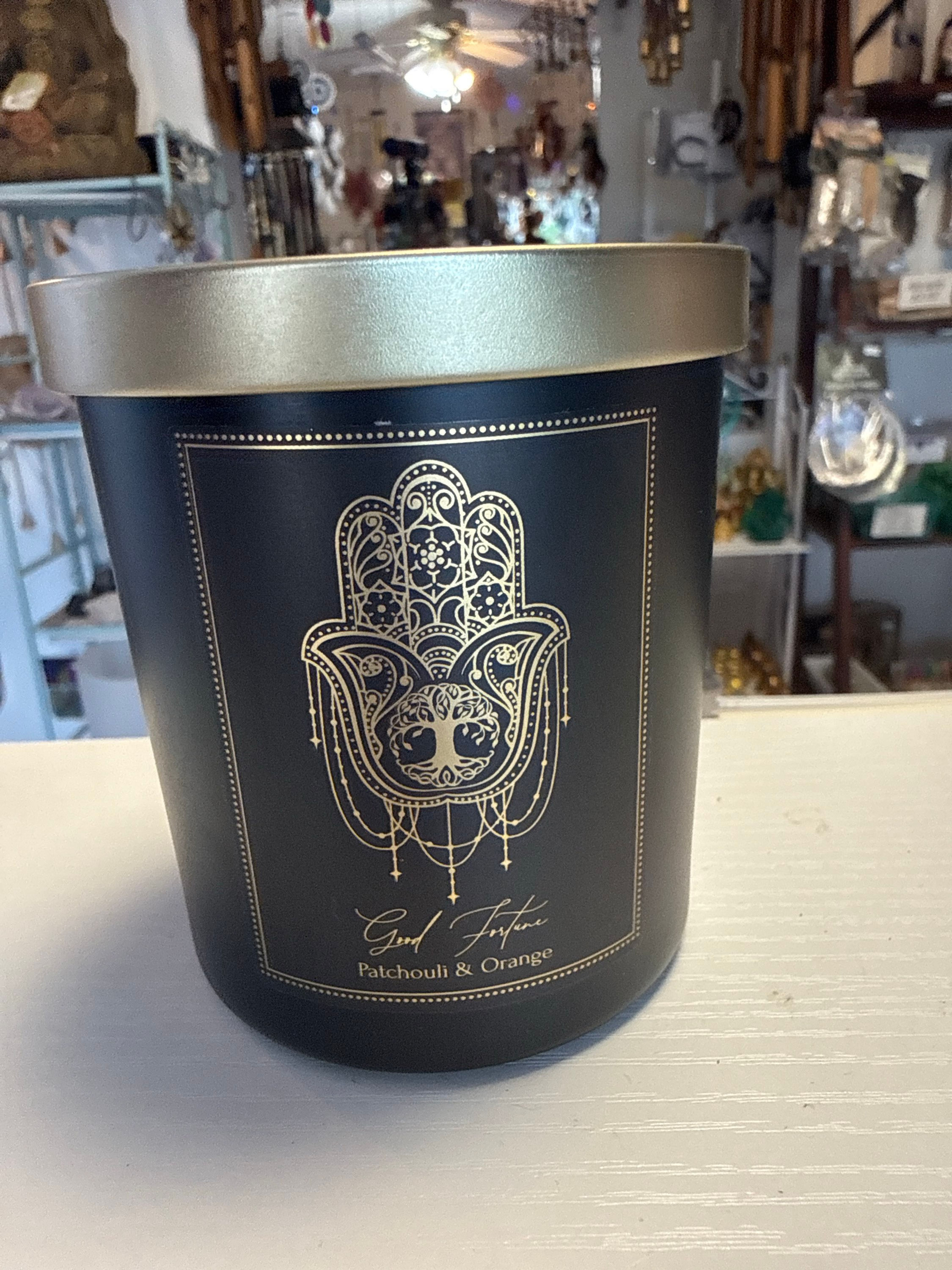 Petroleum orange candle
