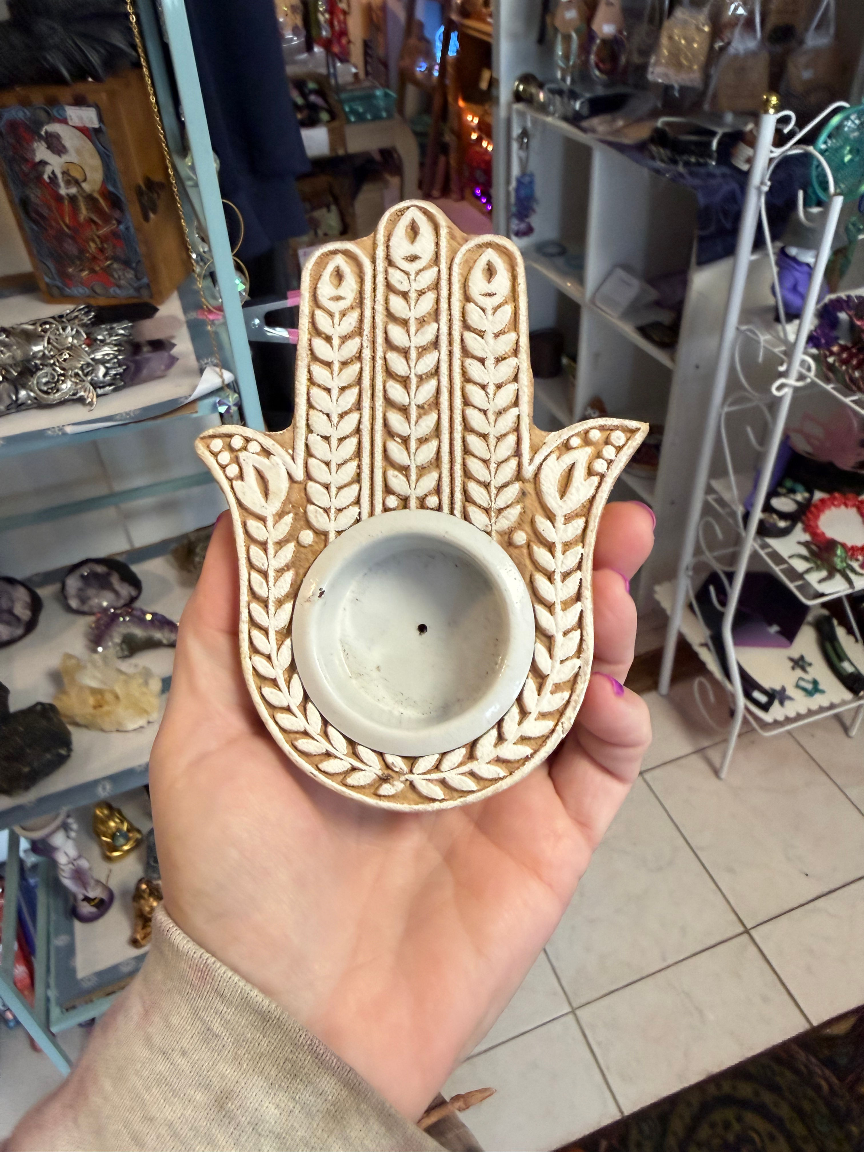 Hamsa incense burner 