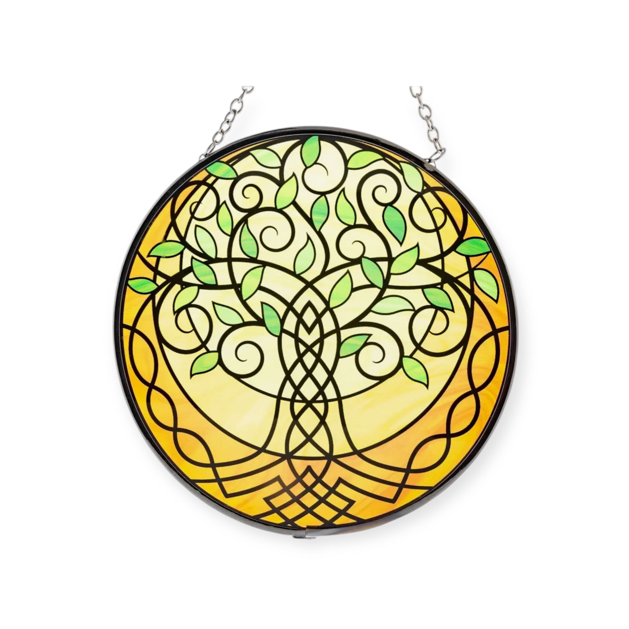 Glass Suncatcher 6in - Tree of Life - Celtic