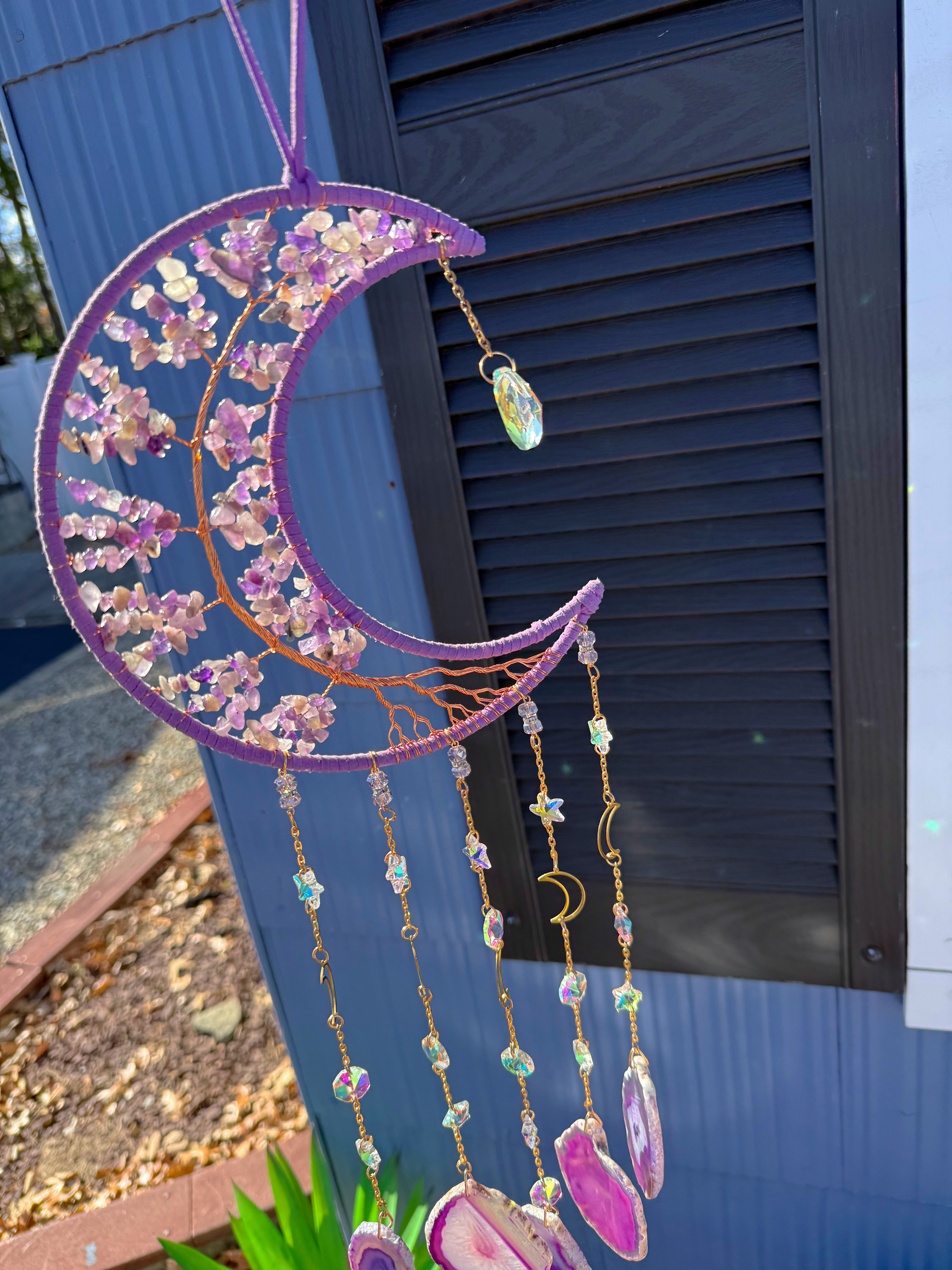 Amethyst, wind chime