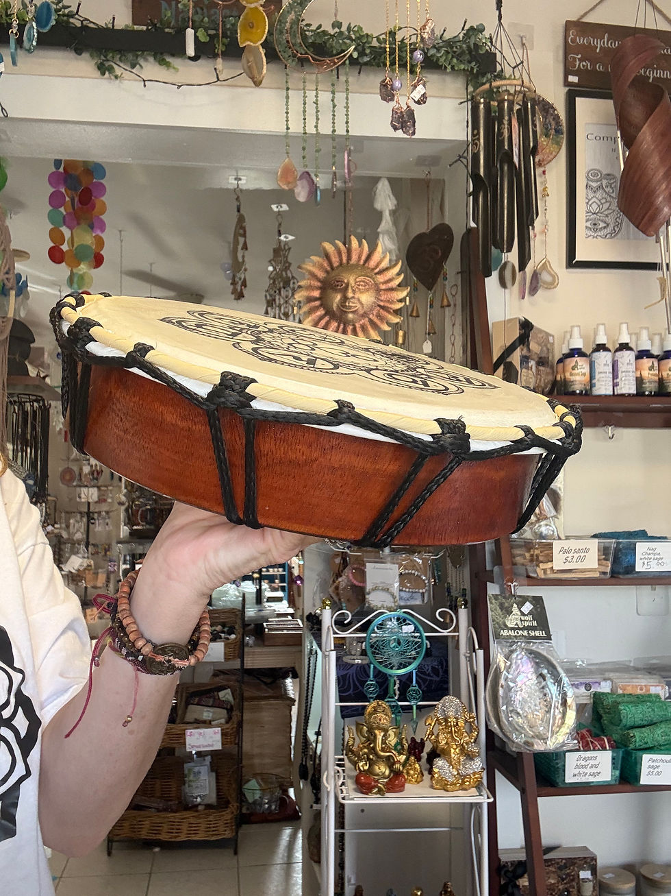 Thumbnail: Chakra Shamanic Drum with Stick