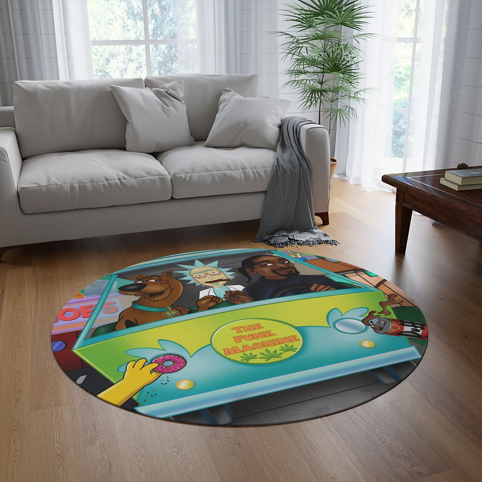 Thumbnail: Rollin Through Springfield Round Rug
