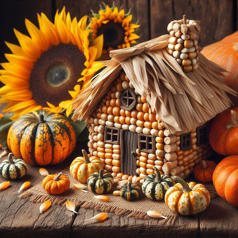 Maison naturelle en maïs