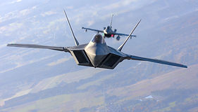 US Air Force F-22 RAPTOR fighter jets overhead Poland.jpg