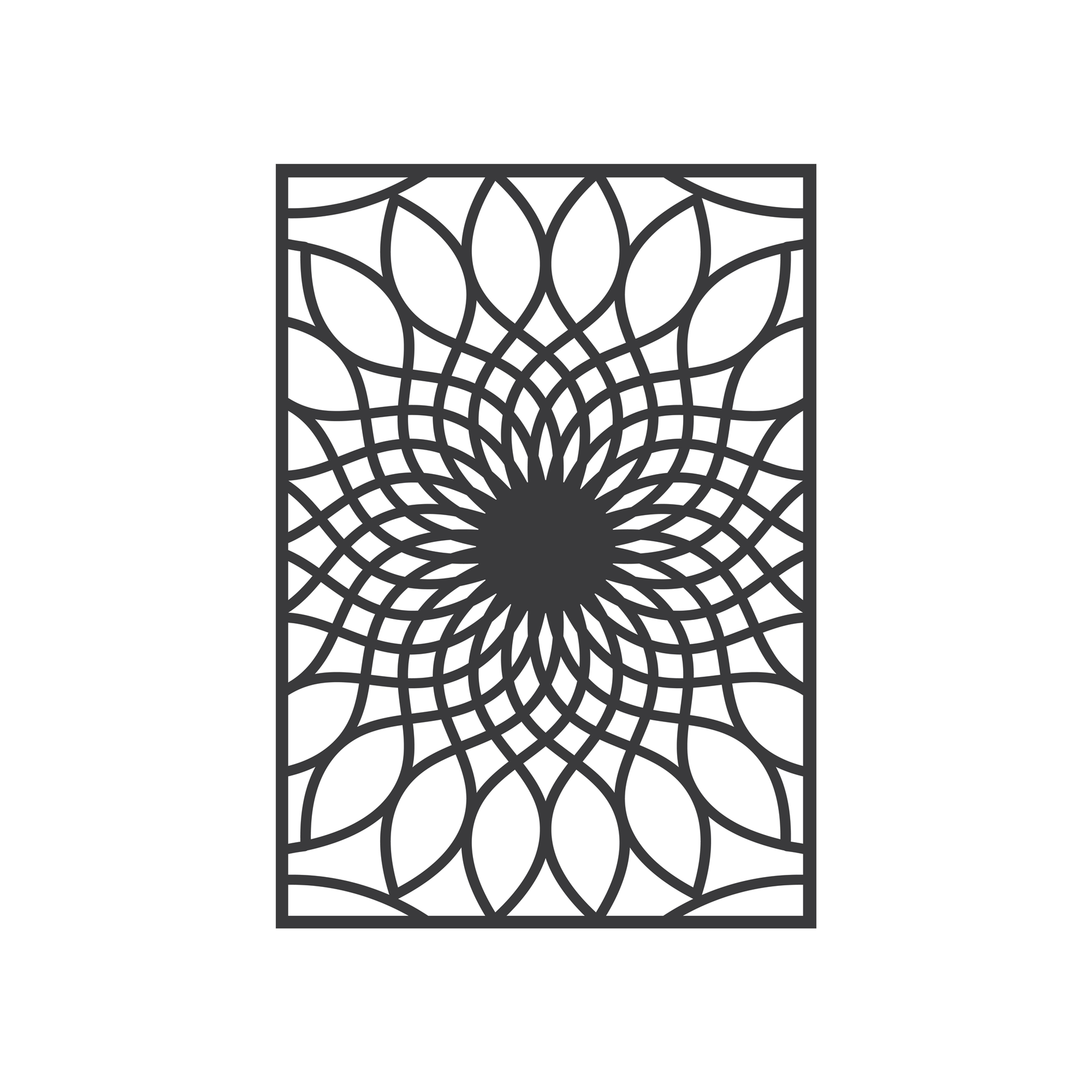 By WOOM - FRAMED A3 Mandala